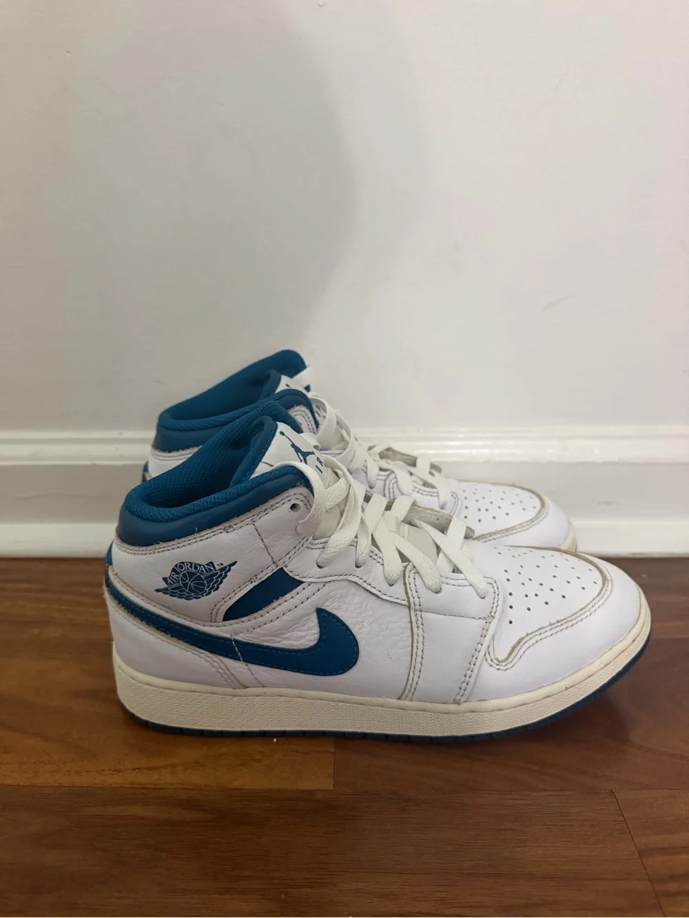 Jordan Kids industrial blue High-Top Sneakers